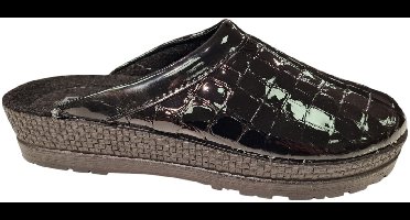 Rohde Zwarte Open Dames Pantoffels - Zwart - 39