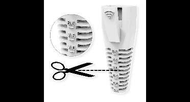 ROLINE RJ45 tule, 10 stuks, grijs