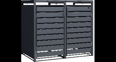 4gardenz® Premium Containerombouw 2 bakken - Kliko Ombouw - Antraciet