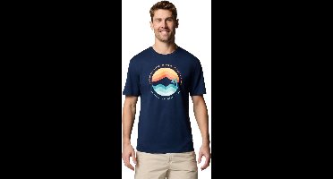 Columbia Path Lake™ Graphic Ii T-shirt Met Korte Mouwen Blauw L Man