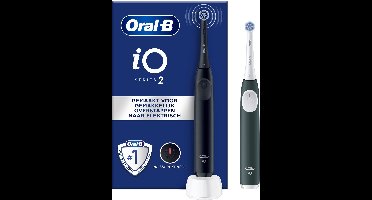 Oral-B iO2 Elektrische Tandenborstels - Night Black & Forest Green - 2 stuks