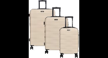 Beagles Travel Koffer 20-24-28 Inch - Kofferset - Koffers - Travel - Reizen - Set - Beige