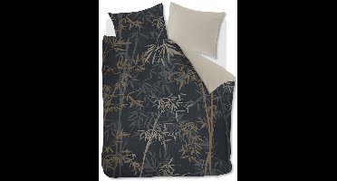 Ambiante Kay dekbedovertrek - Lits-Jumeaux - 240x200/220 cm - Donker Blauw