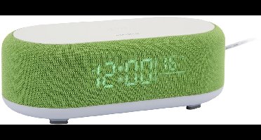 Karlsson Wekker Vogue - Heldergroen - 19.8x9.8x7cm - Scandinavisch - Wekker voor slaapkamer - Wekkers