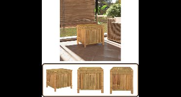 vidaXL - Tuinbox - 60x52x55 - cm - bamboe
