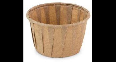 Overig Sausbakje - Papieren bakjes rond bruin ø 5,0 cm / 37 ml