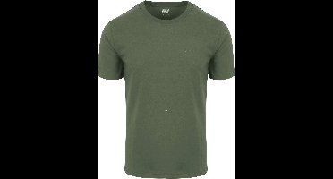 King Essentials The Shawn T-Shirt Olijfgroen - Maat S - Heren - Casual T-shirts