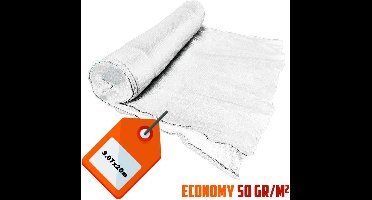 Wit steigernet 3.07x20m 50gr/m²