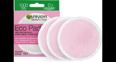 6x Garnier SkinActive Eco Pads Herbruikbare Wattenschijfjes 3 stuks