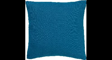 Dutch Decor JAMES - Kussenhoes 45x45 cm - duurzaam katoen - effen kleur - Provincial Blue - lichtblauw - met rits - zonder binnenkussen