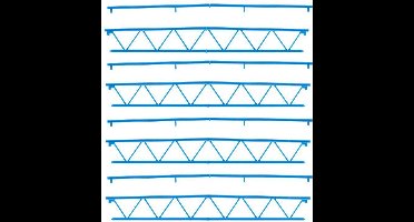 Faller - 4 Vakwerkdragers, Goldbeck - modelbouwsets, hobbybouwspeelgoed voor kinderen, modelverf en accessoires