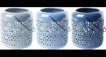 Esschert Design windlicht  blauw (1 stuk) assorti