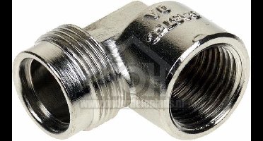 Universeel Comfort-aansluiting 1/2 haaks -chroom- 404652