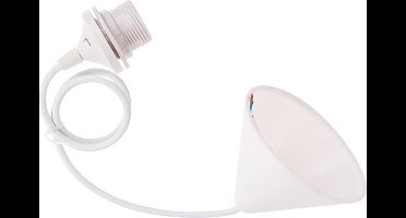 Snoerboer pendel hanglamp - wit