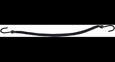 Sibel - Haarelastiekjes met 2 Haakjes - 12 Stuks - Zwart