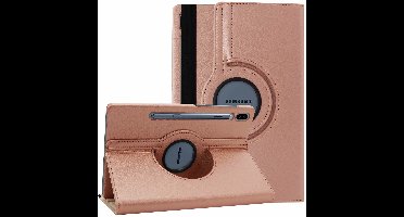 Hoes Geschikt voor Samsung Galaxy Tab S6 360° Draaibare Hoes - Rose Goud Ntech