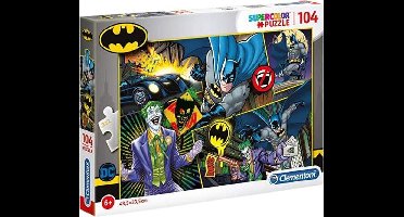 Clementoni - Puzzel - 104 Stukjes - Batman - Kinderpuzzel