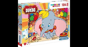 Clementoni Maxi Supercolor Legpuzzel Dumbo 104 Stukjes