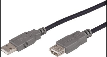 Scanpart USB verlengkabel 0.75 meter - USB A naar USB A - Verleng kabel - USB 2.0 - Universeel