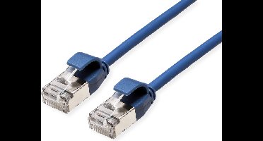 ROLINE F/UTP DataCenter Patchkabel Cat.6A (Class EA), LSOH, extra dun, blauw, 5 m