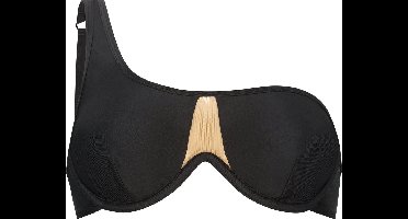 Hunkemöller Dames Badmode Niet-voorgevormde beugel bikinitop Belize - Zwart - maat E90