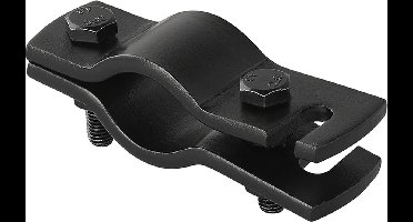 VCTparts® Zwarte Hulpkoppeling met Sleuf voor Aanhanger en Trekhaak - Veiligheidskabel en Breekkabel Beveiliging