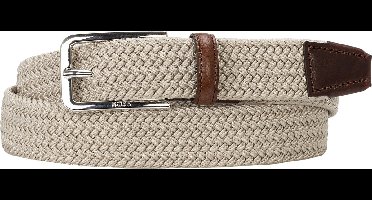 BOSS leren heren riem - licht beige