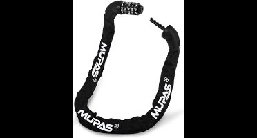 Fietsslot met 5-cijferig slot van gehard staal, anti-diefstal, fietskettingslot, slot met cijfercombinatie, fietsaccessoires, fietsslot voor deur, poort, hek, barbecue, fiets