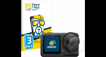 Screenprotector 3 Stuks voor DJI Osmo Action 5 Pro (Lens) Beschermglas transparant