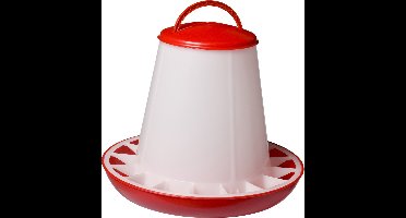 Olba Plastic Voersilo - 3 kg - Rood