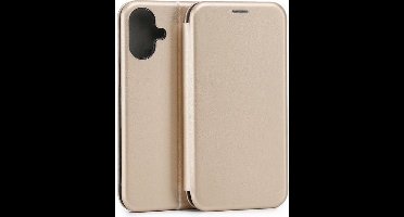 Beline Book Magnetisch iPhone 16 Plus 6,7" hoesje goud/goud