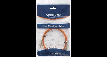 LC/LC 50/125µ 5m Glasvezel kabel Beige, Oranje
