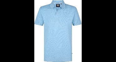 Petrol Industries - Heren Gebreide Polo Surf - Blauw - Maat XXL