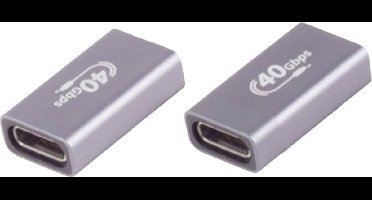 BKL Electronic 10080137 USB-C ® connector, 4.0, 40 Gbps, metaal, Pro 1 stuk(s)