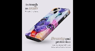 MIO by Mobilize Hoesje | Geschikt voor Apple iPhone 16 | Compatibel met MagSafe | Hard Shell Back Cover | Flowers