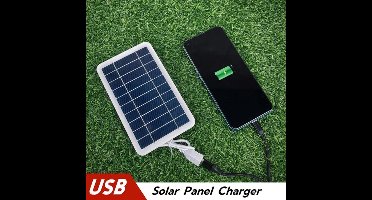 Mini Zonnepaneel USB 5V 2W – Lichtgewicht Noodoplader voor Telefoon & Noordpakket - Compatibel met telefoons en laptops