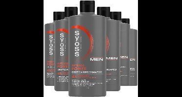 Syoss Men Power - Shampoo - Normal Haar - Verfrist en Reinigt - Activeert de groeifactoren - Stimuleert de Haarwortels - Voordeelverpakking - 6x 440ml