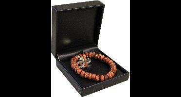 Goldfluss Ruby Mania, armband nr 30, rond (synth)