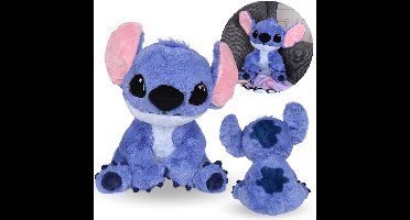 DISNEY Stitch LARGE pluche mascotte, blauwe knuffel, teddybeer voor kinderen 30 cm