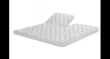 Beddenscout24 Luxe Nasa traagschuim split topper 11cm - 160x220 cm