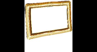 Smiffys - Inflatable Picture Frame Feestdecoratie - Goudkleurig