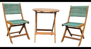 Lanzarote bistro set green FSC 100%