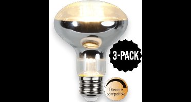 3-Pack | Reflector lamp - E27 - R80 - 7.5W - Extra Warm Wit - 2700K - Dimbaar - Reflector lamp