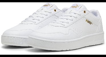PUMA Court Classic Unisex Sneakers - PUMA White-PUMA Gold