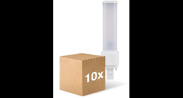 Voordeelpak 10x Ledvance Dulux-D LED 6W - 840 Koel Wit | 2-Pin - Vervangt 13W