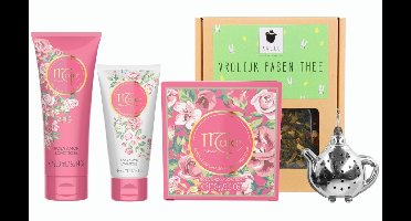 Maja Cadeauset Pasen Love Rose - Maja Love Rose Shower Gel 200ml - Maja Love Rose Hand Cream 80ml - Maja Love Rose Soap 100g - ARELO Vrolijk Pasen thee