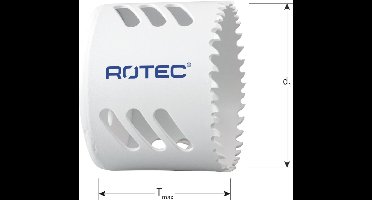 Rotec gatzaag, BiM-Co, normaal vertand, Tmax:48, ø35