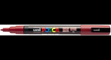 Verfstift Posca PC3M F donkerrood