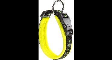 Ferplast Halsband Honden Sport Nylon 55 Cm Geel/zwart