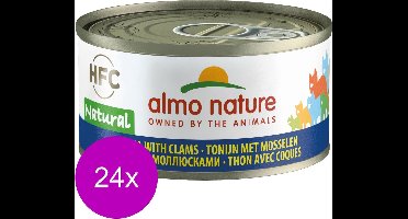 Almo Nature - Tonijn en Kokkels - Kattenvoer - 24 x 70 g